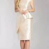Gia Franco 12212 - Metallic Cap Sleeve Formal Dress