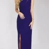 Gia Franco 12213 - One Shoulder Illusion Evening Dress