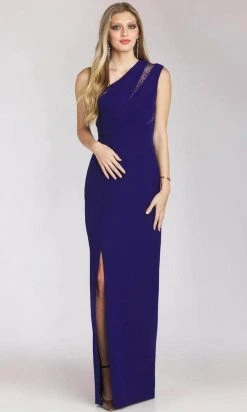 Gia Franco 12213 - One Shoulder Illusion Evening Dress
