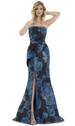 Gia Franco - 12970 Floral Bow Trumpet Dress