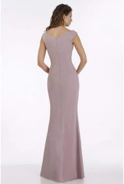 Gia Franco - Embellished Bateau Trumpet Gown With Slit 12921 - 1 Pc Mauve In Size 8 Available 5 Gia Franco - Embellished Bateau Trumpet Gown With Slit 12921 - 1 Pc Mauve In Size 8 Available