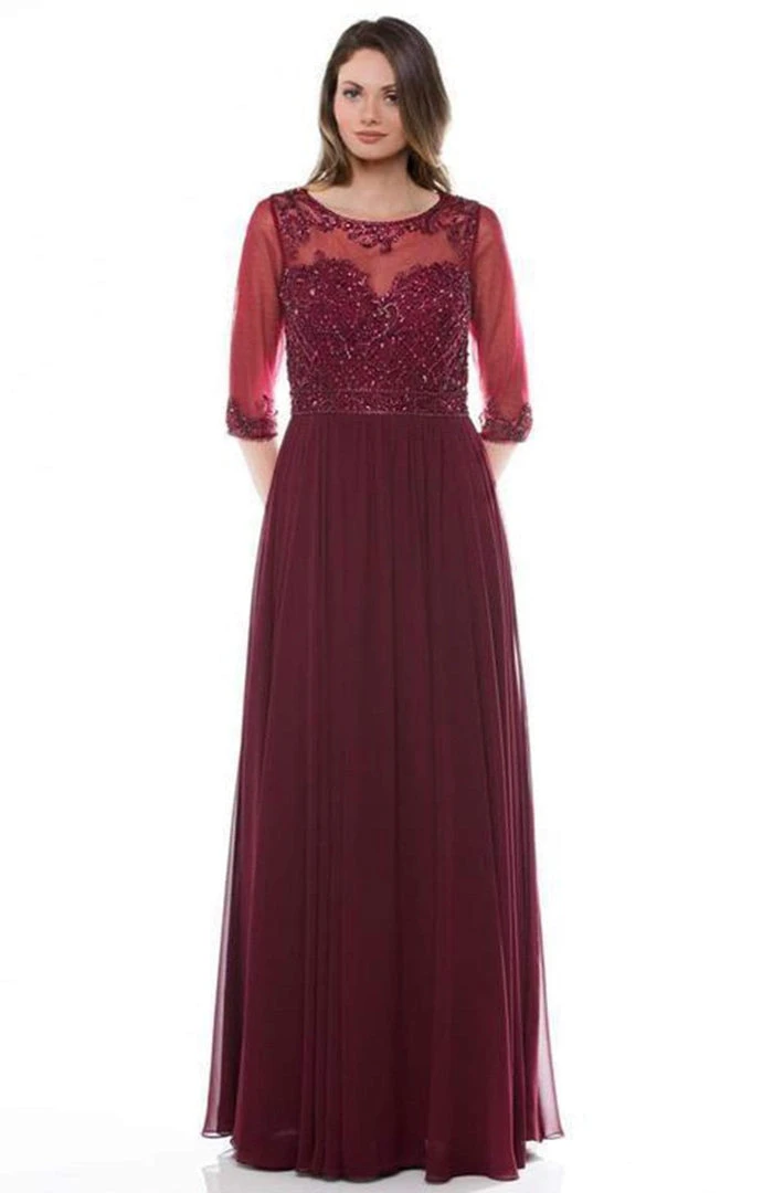 Colors Dress Glow By Colors - G330SL-1 Sequined Illusion Bateau A-line Gown 5 Colors Dress Glow By Colors - G330SL-1 Sequined Illusion Bateau A-line Gown