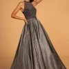 GLS By Gloria - GL2631 Glitter High Neck Evening Gown 1 GLS By Gloria - GL2631 Glitter High Neck Evening Gown