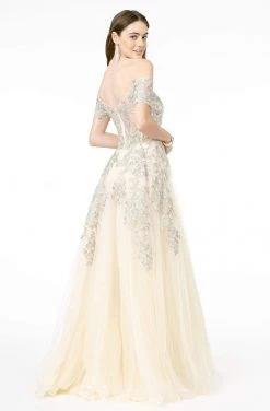 GLS By Gloria - GL2885 Floral Embroidered Mesh Long Gown 15 GLS By Gloria - GL2885 Floral Embroidered Mesh Long Gown