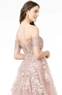 GLS By Gloria - GL2885 Floral Embroidered Mesh Long Gown 12 GLS By Gloria - GL2885 Floral Embroidered Mesh Long Gown