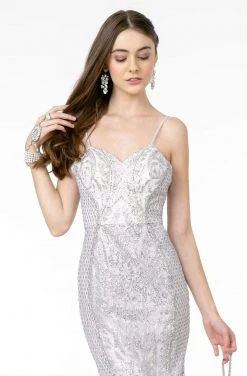 GLS By Gloria - GL2936 Bedazzled Sweetheart Trumpet Dress