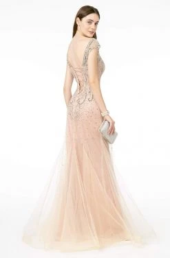 GLS By Gloria - GL2945 Embellished Bateau Trumpet Dress 7 GLS By Gloria - GL2945 Embellished Bateau Trumpet Dress