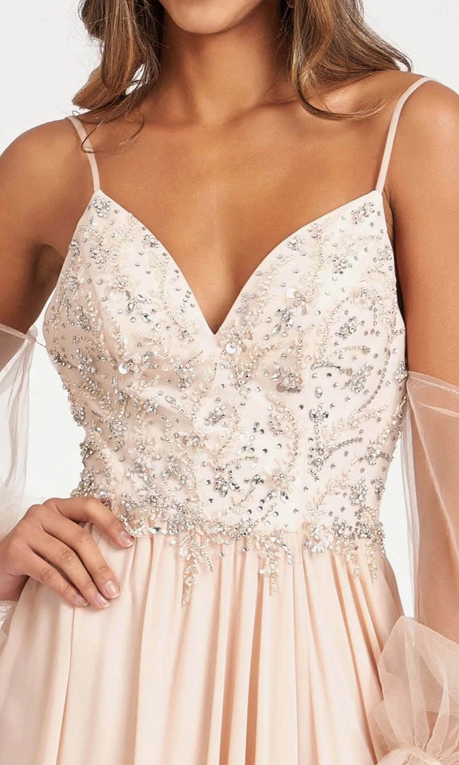 GLS By Gloria GL3005 - Sleeveless Deep V-neck Long Gown 12 GLS By Gloria GL3005 - Sleeveless Deep V-neck Long Gown