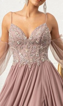 GLS By Gloria GL3005 - Sleeveless Deep V-neck Long Gown 18 GLS By Gloria GL3005 - Sleeveless Deep V-neck Long Gown