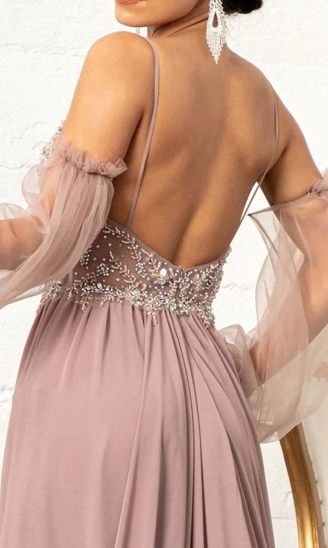 GLS By Gloria GL3005 - Sleeveless Deep V-neck Long Gown 14 GLS By Gloria GL3005 - Sleeveless Deep V-neck Long Gown