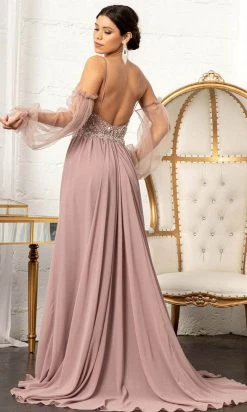 GLS By Gloria GL3005 - Sleeveless Deep V-neck Long Gown 15 GLS By Gloria GL3005 - Sleeveless Deep V-neck Long Gown