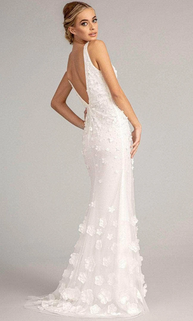 GLS By Gloria GL3011 - V-Neck Overskirt Prom Gown 15 GLS By Gloria GL3011 - V-Neck Overskirt Prom Gown