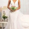 GLS By Gloria GL3014 - Sleeveless V-Neck Wedding Dress 1 GLS By Gloria GL3014 - Sleeveless V-Neck Wedding Dress