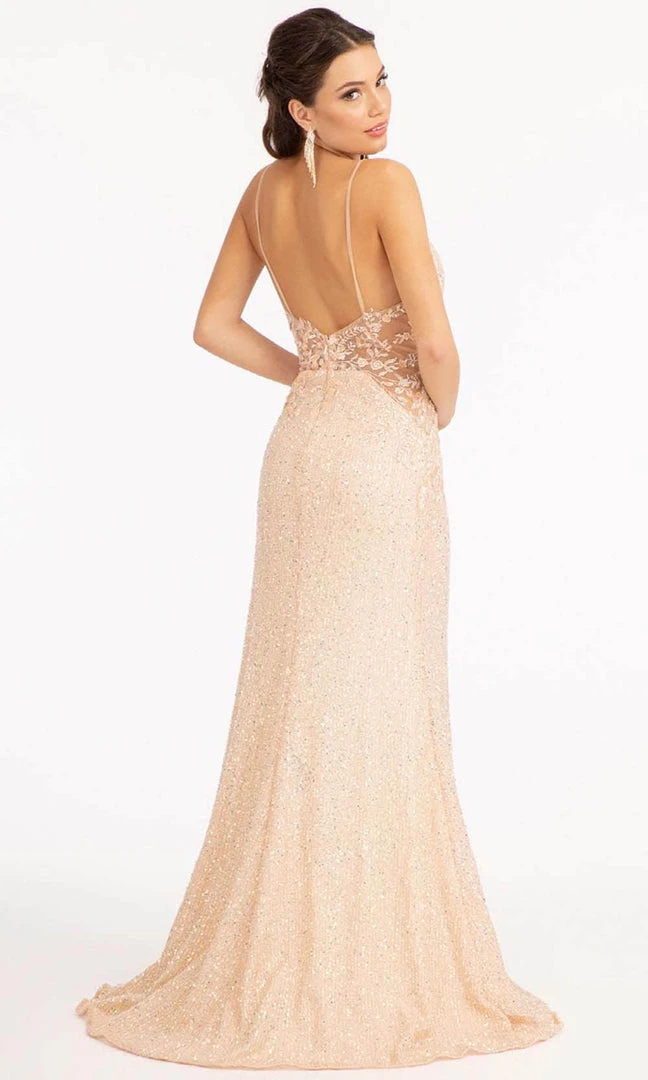 GLS By Gloria GL3029 - Beaded Sweetheart High Slit Dress 8 GLS By Gloria GL3029 - Beaded Sweetheart High Slit Dress