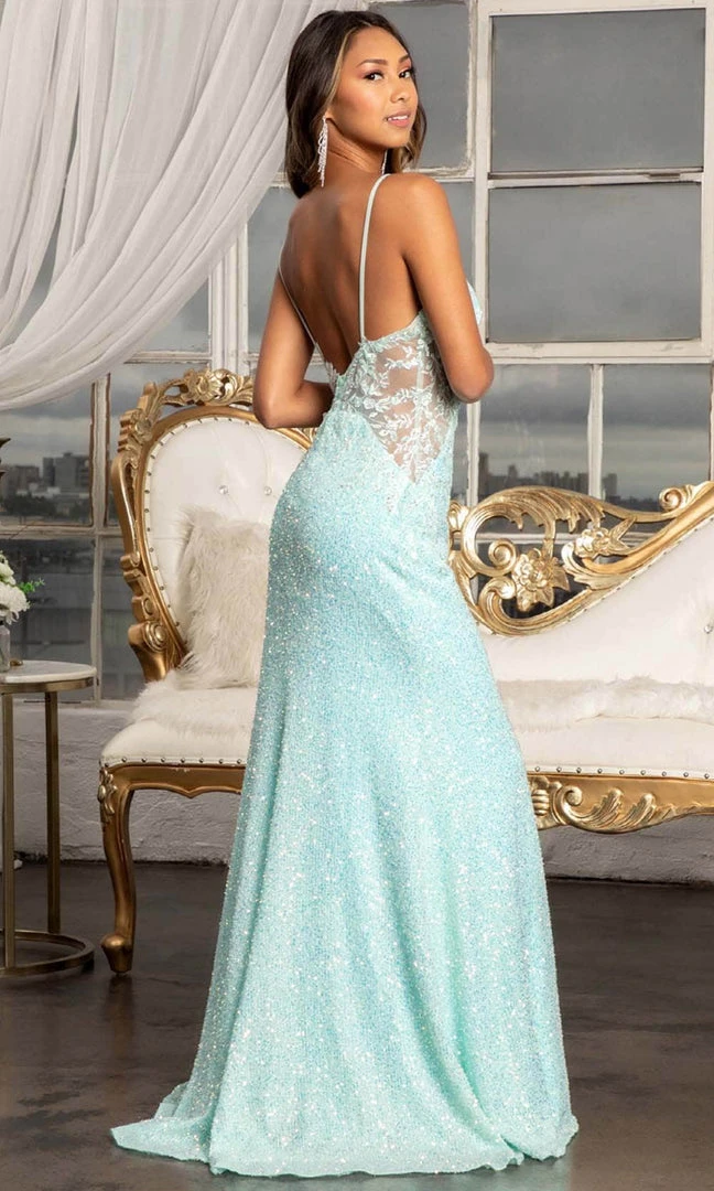 GLS By Gloria GL3029 - Beaded Sweetheart High Slit Dress 4 GLS By Gloria GL3029 - Beaded Sweetheart High Slit Dress
