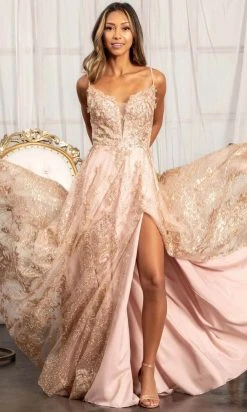 GLS By Gloria GL3031 - Embroidered Plunging Sweetheart A-Line Dress 13 GLS By Gloria GL3031 - Embroidered Plunging Sweetheart A-Line Dress