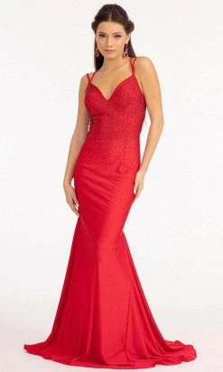 GLS By Gloria GL3036 - Sleeveless Beaded Jersey Evening Gown 18 GLS By Gloria GL3036 - Sleeveless Beaded Jersey Evening Gown