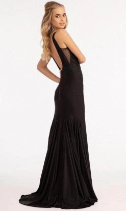 GLS By Gloria GL3037 - Plunging V-Neck Wide Open V-Back Mermaid Dress