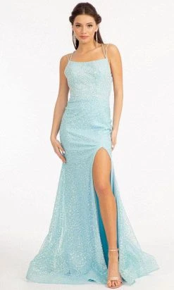 GLS By Gloria GL3052 - Dual Straps Embellished Evening Gown