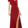 Ieena Duggal 11257 - Flounced Sleeve Evening Dress 1 Ieena Duggal 11257 - Flounced Sleeve Evening Dress