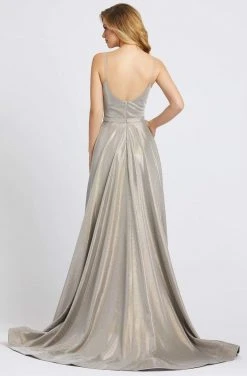 Ieena Duggal - 20165I Ruched Plunging V-Neck Evening Gown