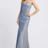 Ieena Duggal - 26136I Cowl Fitted Sheath Evening Gown Mac Duggal 2 Ieena Duggal - 26136I Cowl Fitted Sheath Evening Gown Mac Duggal