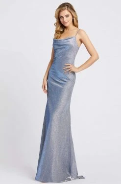 Ieena Duggal - 26136I Cowl Fitted Sheath Evening Gown Mac Duggal