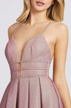 Ieena Duggal - 26148I Shimmering Sleeveless Plunged V Neck A-Line Gown 6 Ieena Duggal - 26148I Shimmering Sleeveless Plunged V Neck A-Line Gown