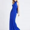 Ieena Duggal - 26222I High Halter Sheath Dress With Bow Detail Mac Duggal