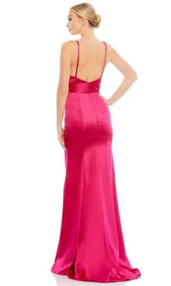 Ieena Duggal - 26264I Romantic Plunging Neck Sleeveless Sheath Gown