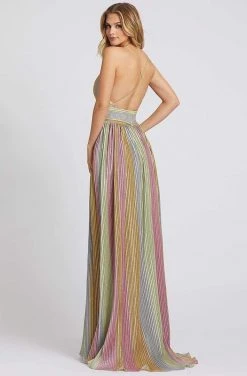 Mac Duggal Ieena Duggal - 26274I Plunging Bodice Pleated A-Line Gown 5 Mac Duggal Ieena Duggal - 26274I Plunging Bodice Pleated A-Line Gown