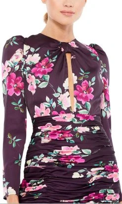 Ieena Duggal - 2635 Floral Printed Sheath Dress 7 Ieena Duggal - 2635 Floral Printed Sheath Dress