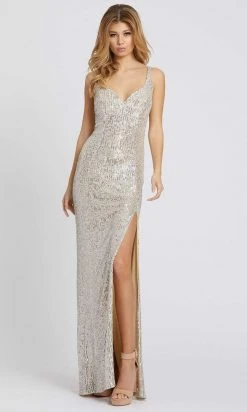 Ieena Duggal - 26443 Sleeveless Fitted High Leg Slit Sequin Gown 11 Ieena Duggal - 26443 Sleeveless Fitted High Leg Slit Sequin Gown