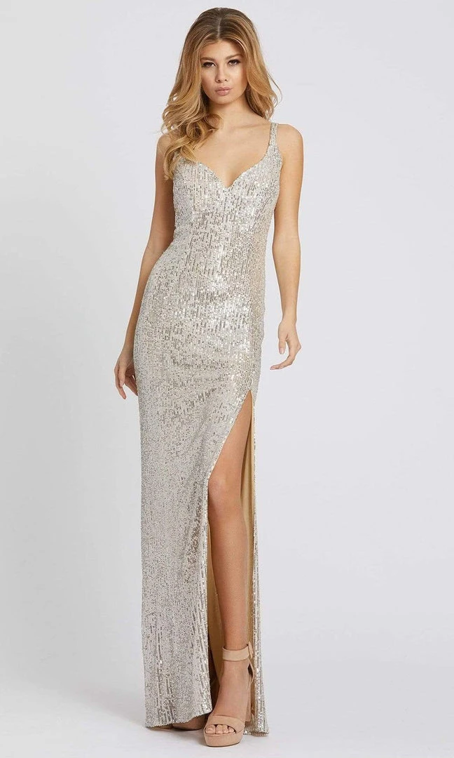 Ieena Duggal - 26443 Sleeveless Fitted High Leg Slit Sequin Gown 7 Ieena Duggal - 26443 Sleeveless Fitted High Leg Slit Sequin Gown