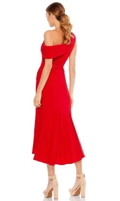 Ieena Duggal - 26484 Asymmetric Neckline Fitted Bodice A-Line Dress