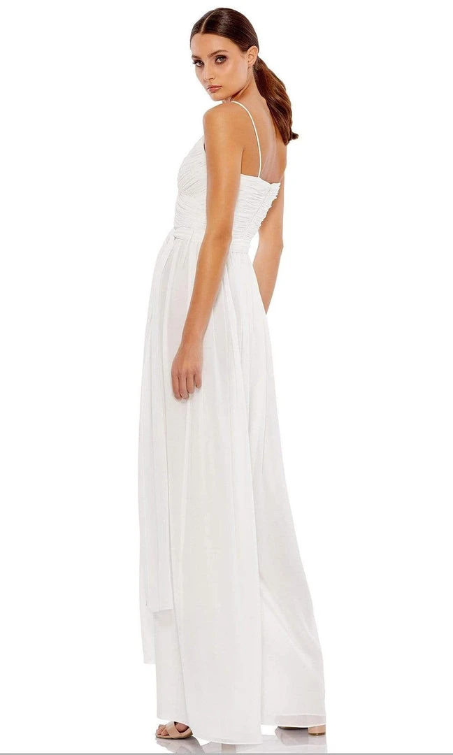 Ieena Duggal - 2651 V Neck Soft Fabric Jumpsuit 4 Ieena Duggal - 2651 V Neck Soft Fabric Jumpsuit