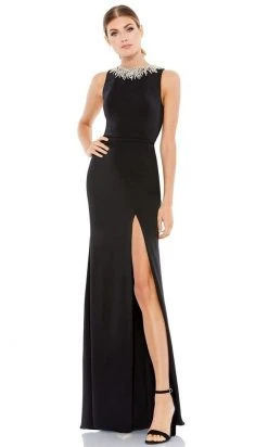 Ieena Duggal - 26516 Jeweled High Slit Sheath Dress