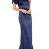Ieena Duggal - 26521 Flutter Sleeve One Shoulder Gown