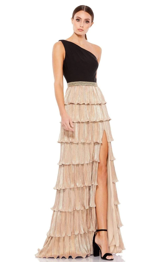 Ieena Duggal - 26541 One Shoulder Tiered Skirt Dress 3 Ieena Duggal - 26541 One Shoulder Tiered Skirt Dress