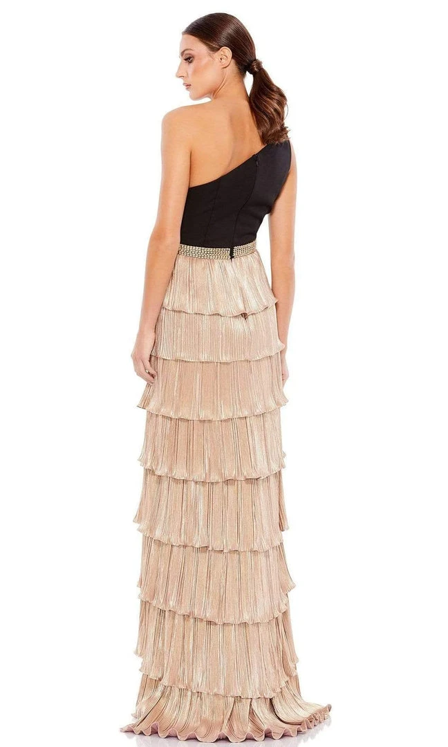 Ieena Duggal - 26541 One Shoulder Tiered Skirt Dress 4 Ieena Duggal - 26541 One Shoulder Tiered Skirt Dress