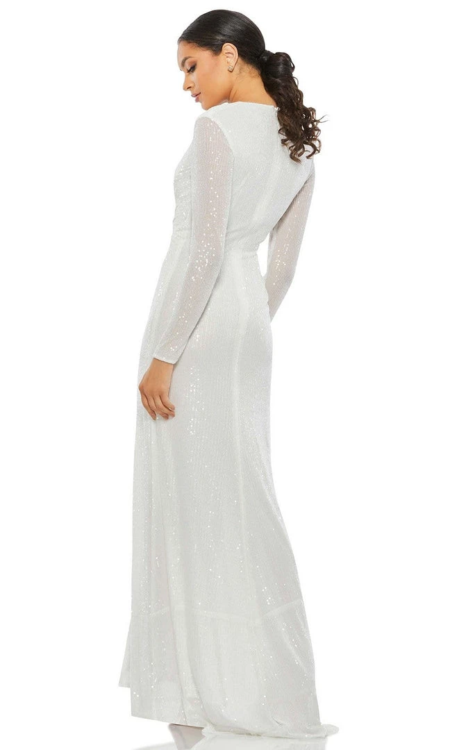 Ieena Duggal - 26552I Long Twist Front Sequin Gown 10 Ieena Duggal - 26552I Long Twist Front Sequin Gown