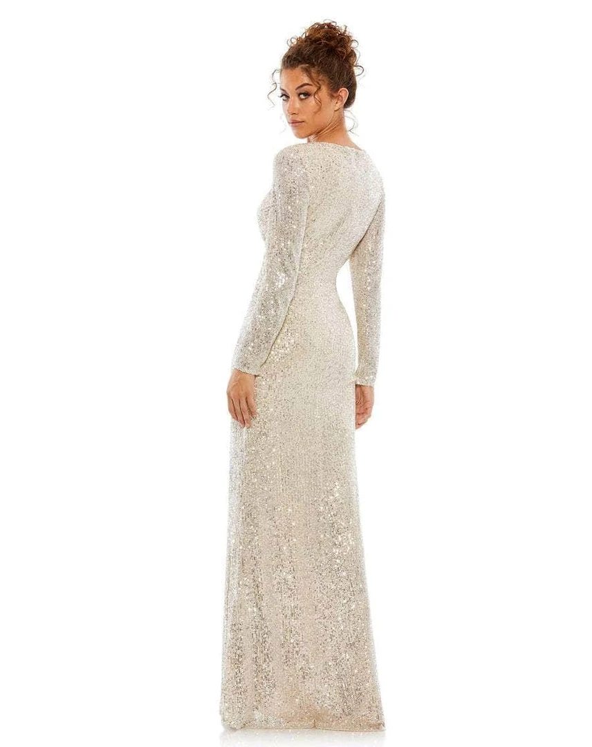 Ieena Duggal 26574 - Long Sleeved Sequined Formal Dress 6 Ieena Duggal 26574 - Long Sleeved Sequined Formal Dress