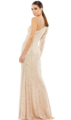 Ieena Duggal 26591 - One Shoulder Sequined Sheath Gown