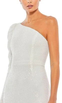 Ieena Duggal 26591 - One Shoulder Sequined Sheath Gown