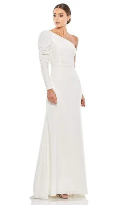 Ieena Duggal - 26592I Puff Long Sleeve One Shoulder Gown 16 Ieena Duggal - 26592I Puff Long Sleeve One Shoulder Gown