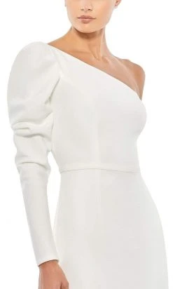 Ieena Duggal - 26592I Puff Long Sleeve One Shoulder Gown 19 Ieena Duggal - 26592I Puff Long Sleeve One Shoulder Gown