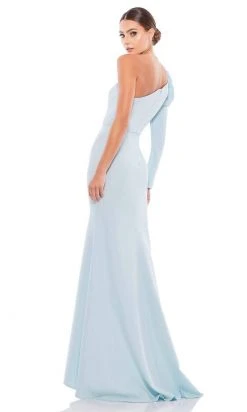 Ieena Duggal - 26592I Puff Long Sleeve One Shoulder Gown