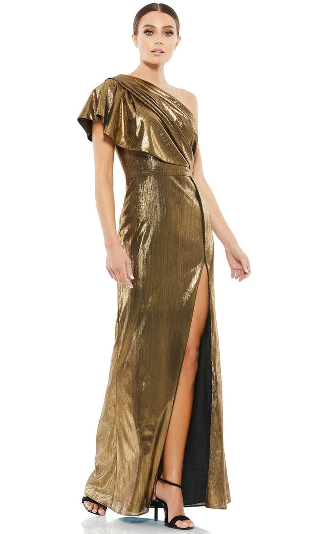 Ieena Duggal 26600 - Metallic One Shoulder Fitted Dress 3 Ieena Duggal 26600 - Metallic One Shoulder Fitted Dress