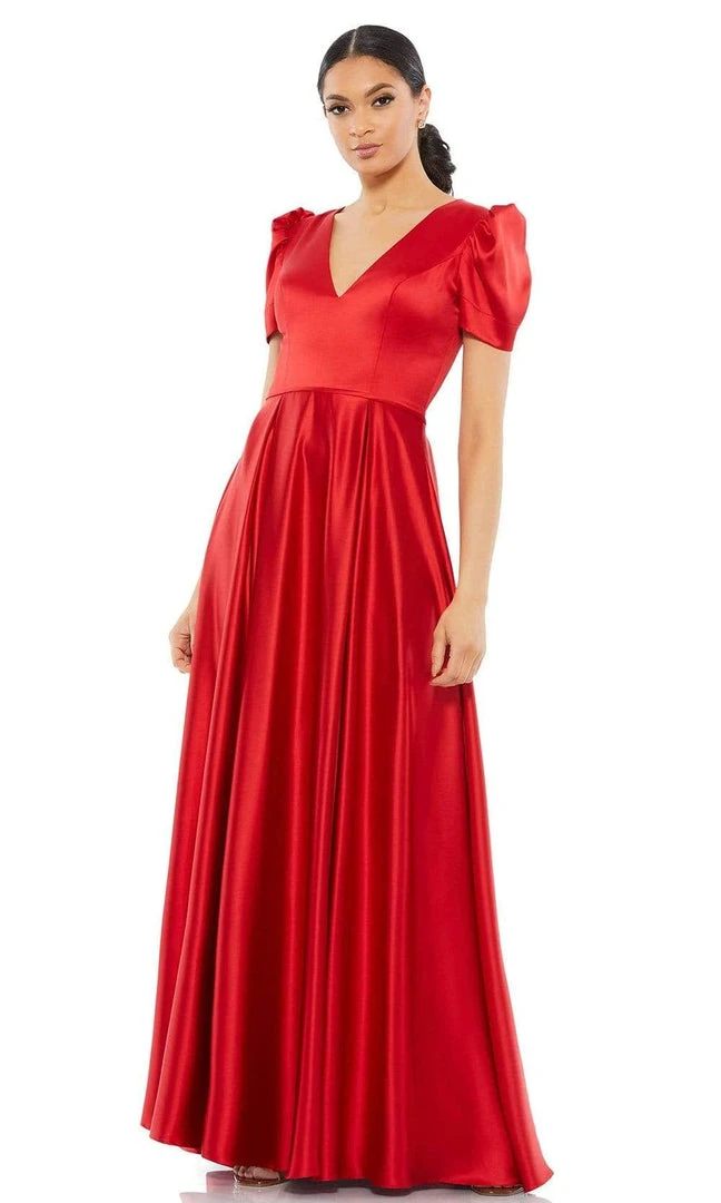 Ieena Duggal - 26606 Puff Sleeve A-Line Gown 5 Ieena Duggal - 26606 Puff Sleeve A-Line Gown