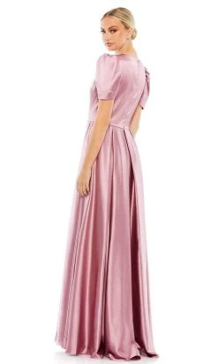 Ieena Duggal - 26606 Puff Sleeve A-Line Gown